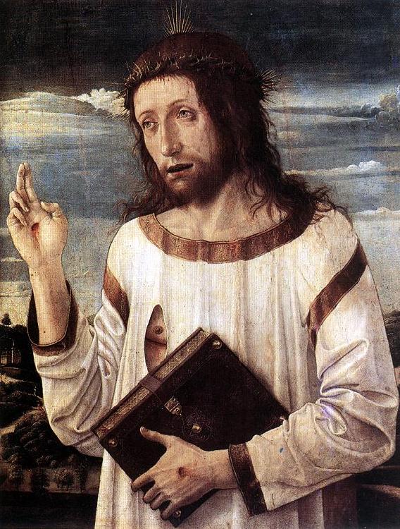 BELLINI, Giovanni Blessing Christ d Sweden oil painting art